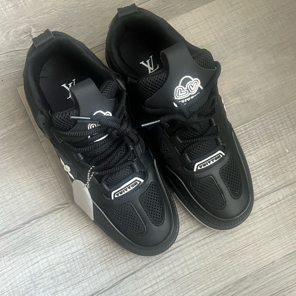 Louis Vuitton Black Sneakers Sleek Modern Design